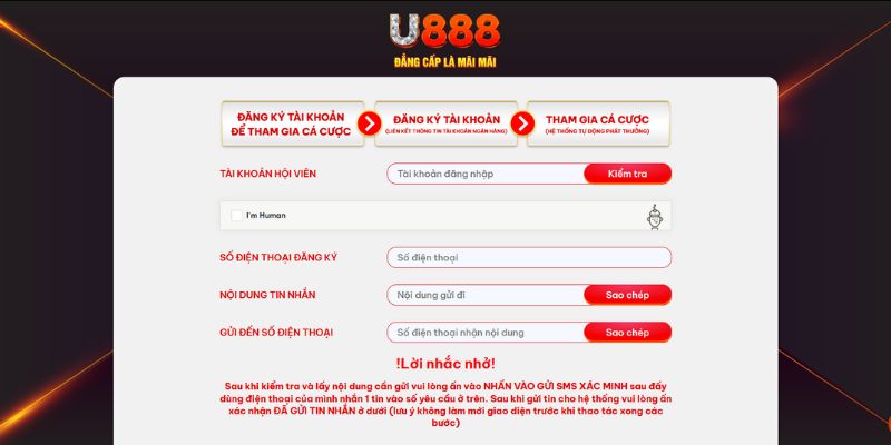 Hành vi nghiêm cấm tại U888